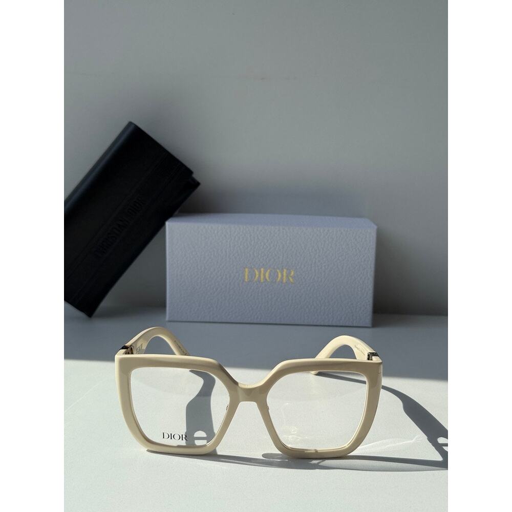 NEW Dior 30MontaigneO S1F Eyeglasses Frames in Ivory White - Picture 3 of 6